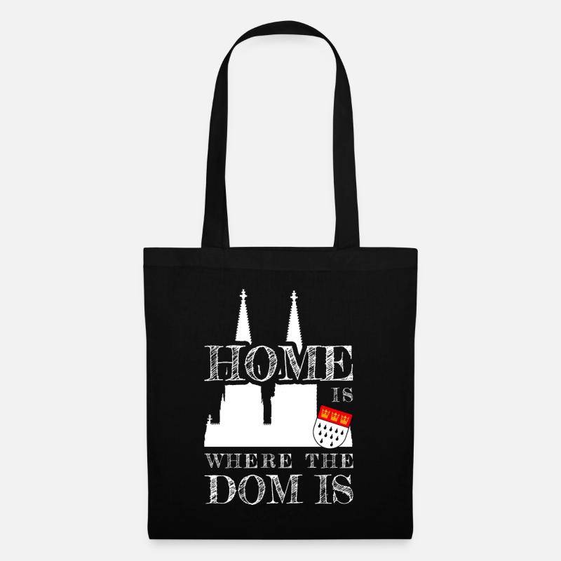 Köln Home Is Where The Dom Is Kölner Karneval Köln - Stoffbeutel - Schwarz