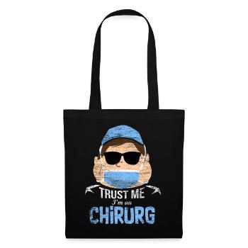Chirurg Geschenk - Stoffbeutel - Schwarz - Vorne