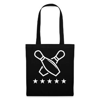 crossed cones white - Tote Bag - black - Front