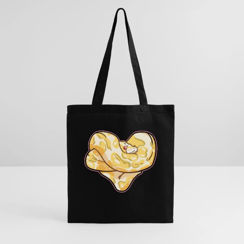 Python Herz Stoffbeutel
