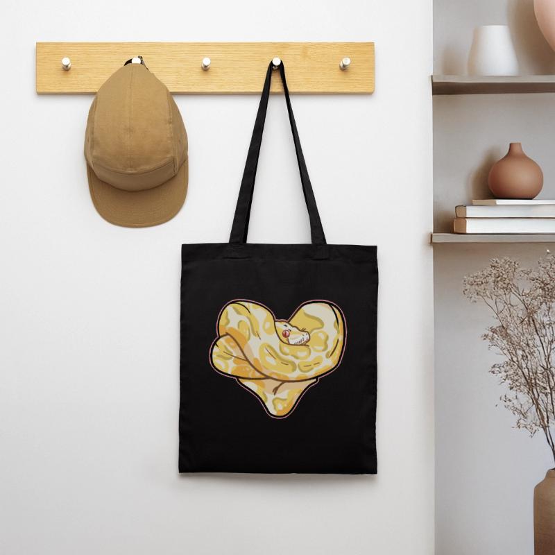 Python heart Tote Bag