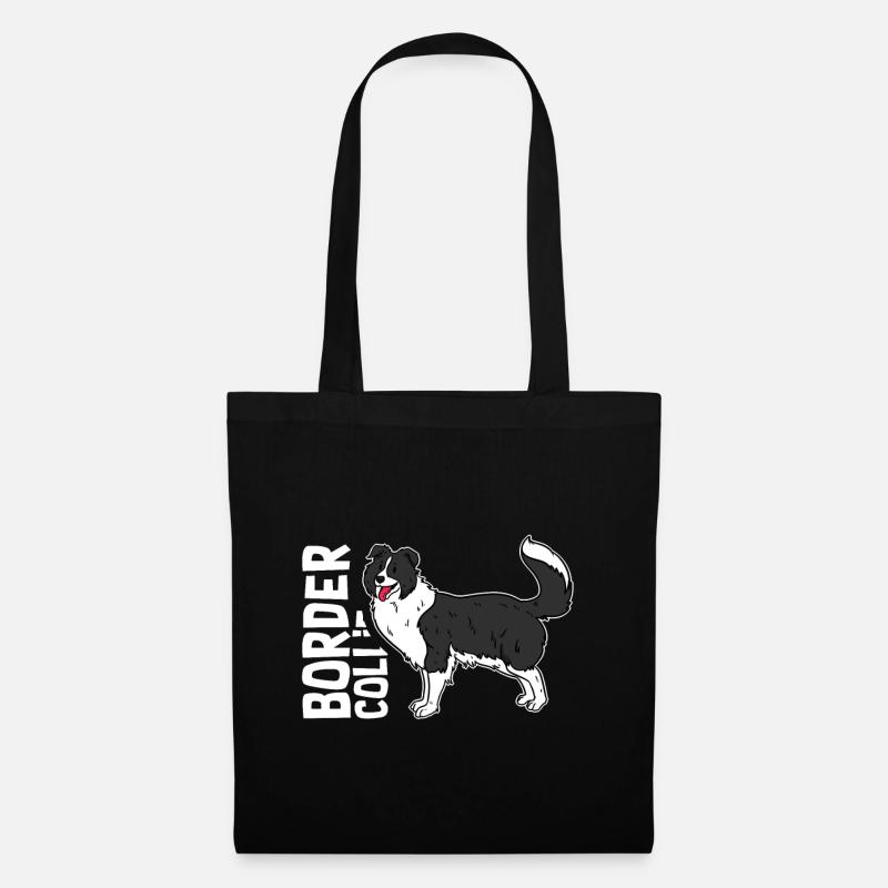 Border Collie - Tote Bag - black