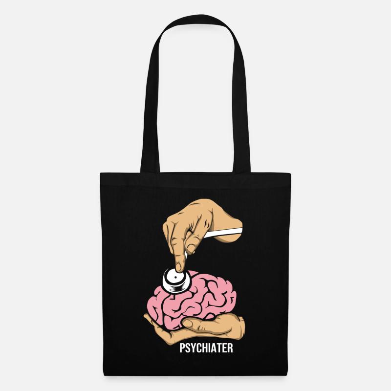 Psychiater - Stoffbeutel - Schwarz