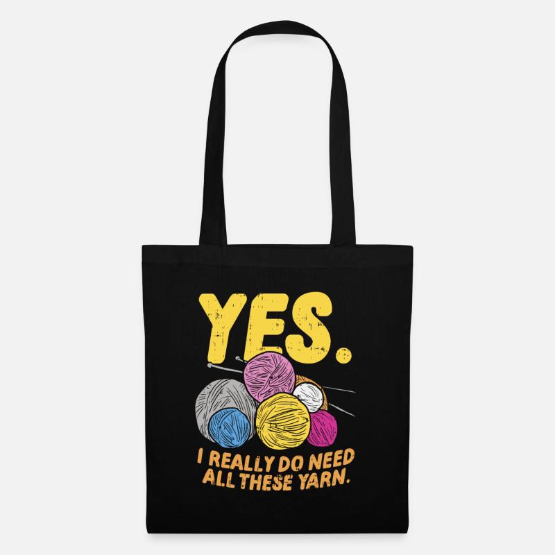 Knit - Tote Bag - black