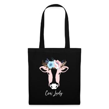 Dame Cattle - Sac en tissu - noir - Devant