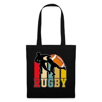 Rugby T-Shirt - Stoffbeutel - Schwarz - Vorne