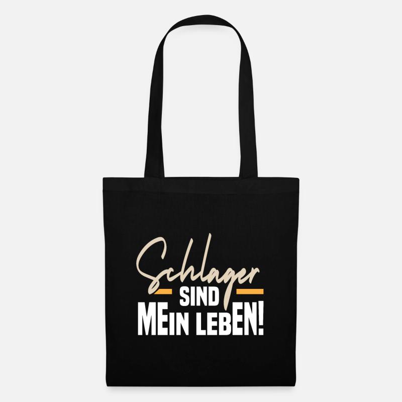 Schlager sind mein Leben - Stoffbeutel - Schwarz