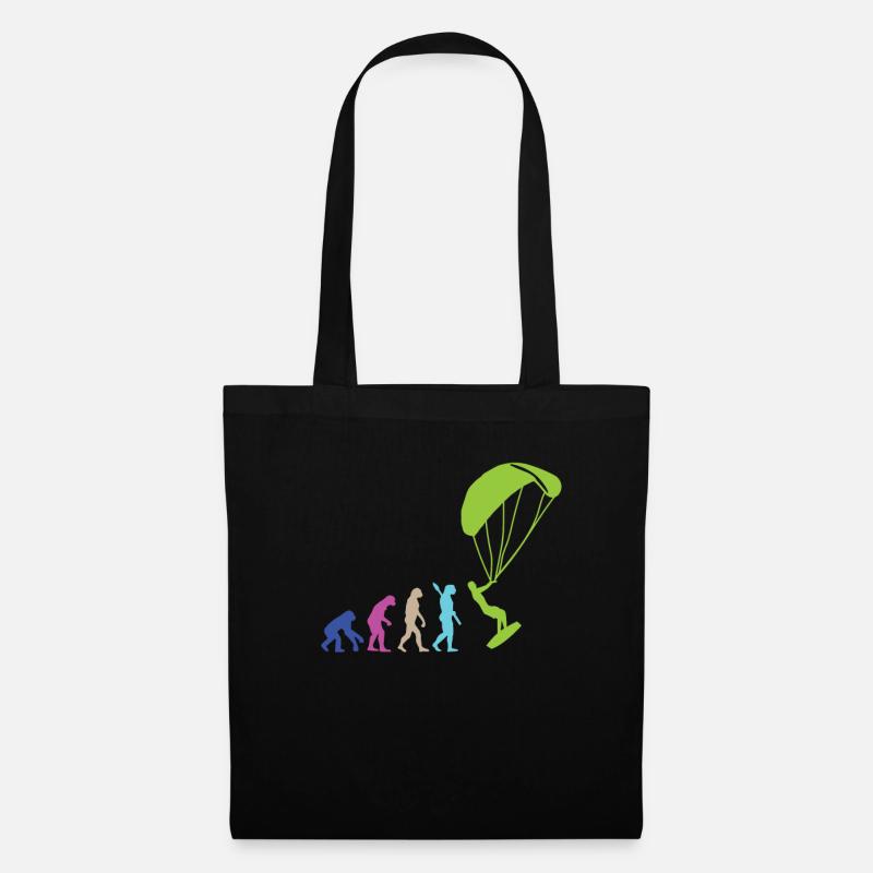 EVOLUTION KITE SURFER KITER DESIGN KITESURFING - Sac en tissu - noir