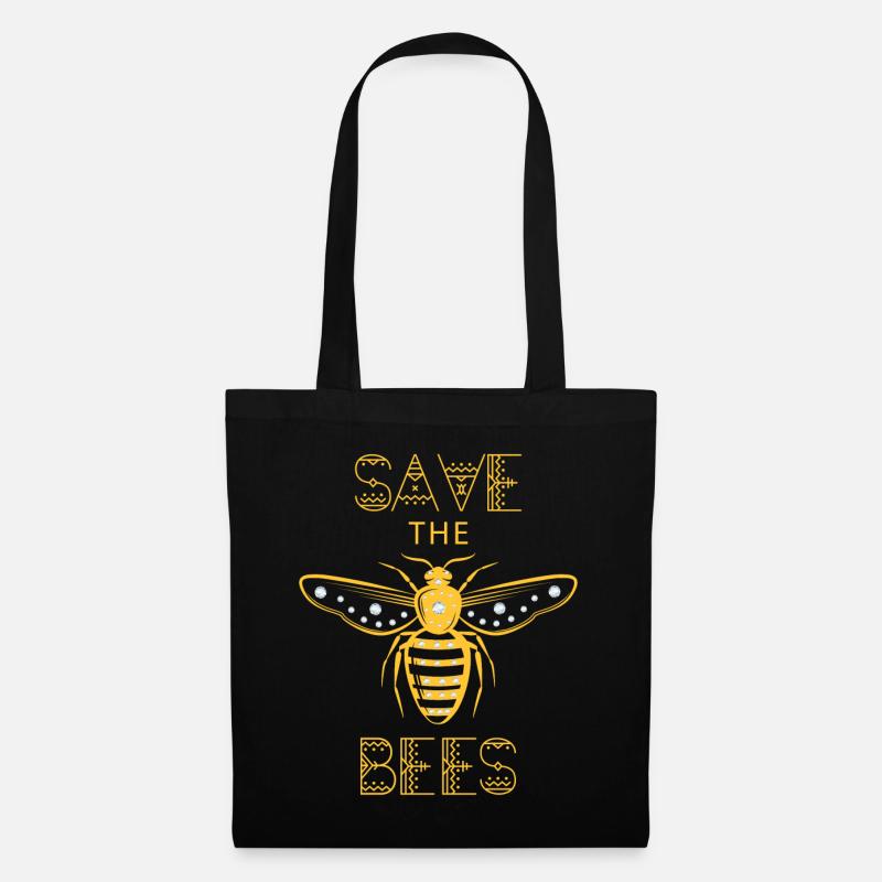Save the Bees Save the bees environment - Tote Bag - black
