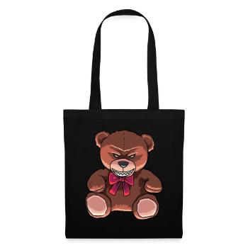 Horror Teddy spoiled bad horror Halloween - Tote Bag - black - Front