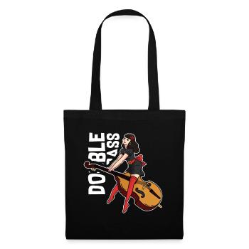 Double bass girl - Tote Bag - black - Front