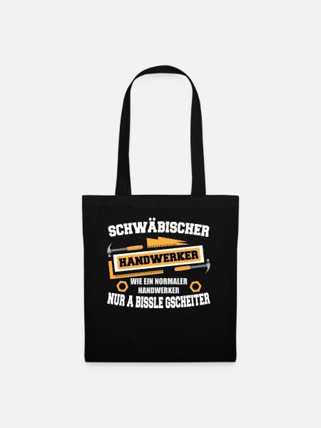 SCHWÄBISCHER HANDWERKER - COOLES SCHWABEN DESIGN - Stoffbeutel - Schwarz