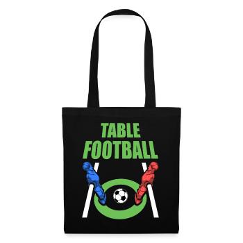 Tischfußball - Stoffbeutel - Schwarz - Vorne