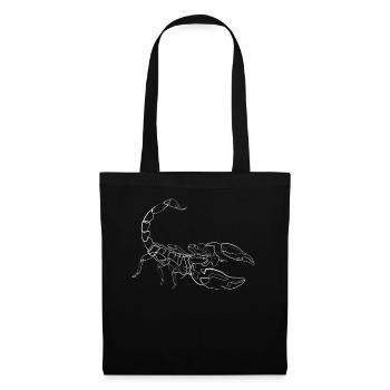 Scorpio animal motif - one line drawing - Tote Bag - black - Front