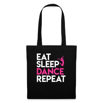 Dance and Life Motto Design - Tote Bag - black - Front