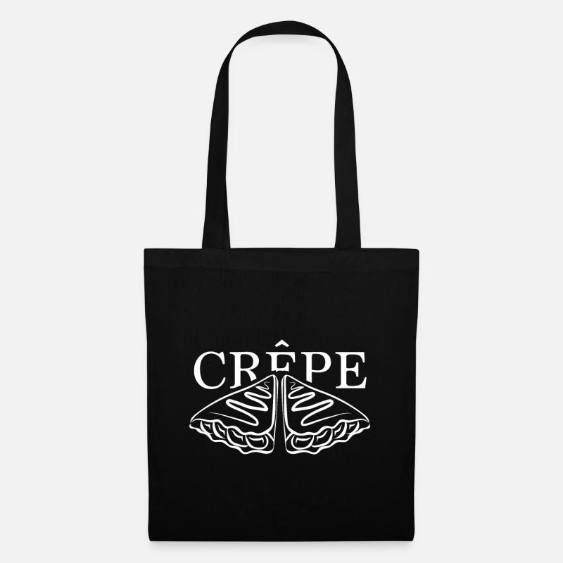 Crêpe - Stoffbeutel - Schwarz