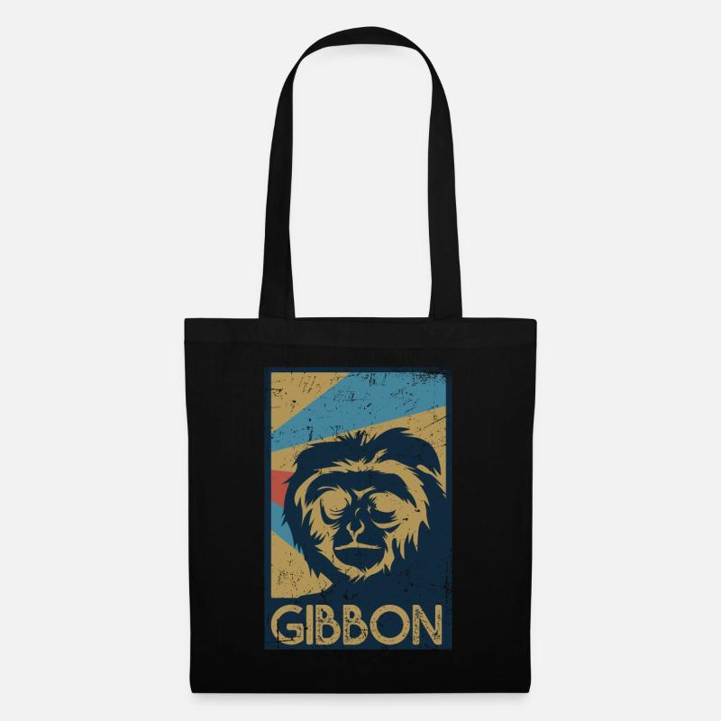 Gibbon - Stoffbeutel - Schwarz