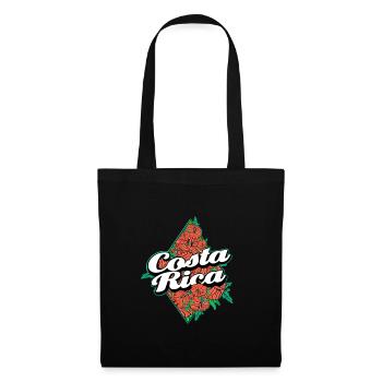 Tropical Costa Rica Floral Print - Tote Bag - black - Front