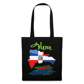 Dominican Republic Flag Design - Tote Bag - black - Front