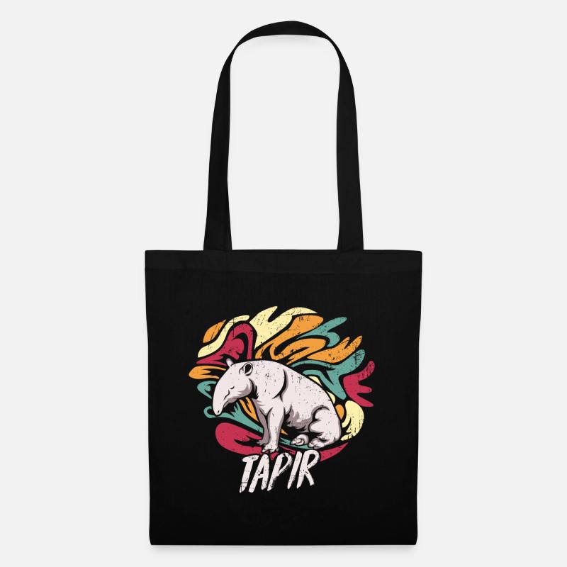 Tapirs gift - Tote Bag - black