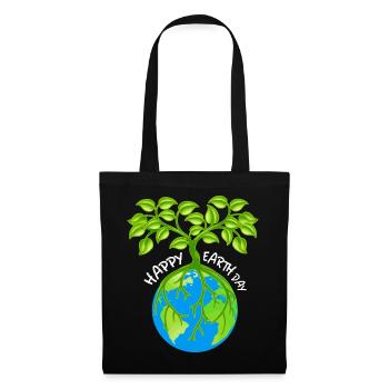 Eco-Friendly Earth Friend T-Shirt - Tote Bag - black - Front