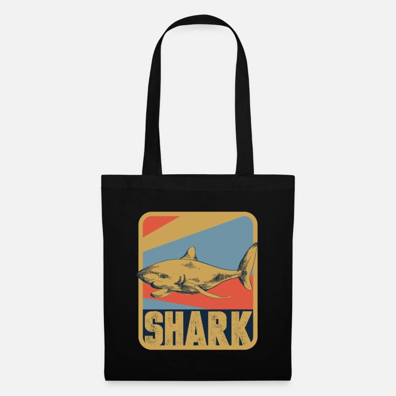 Shark fish - Tote Bag - black