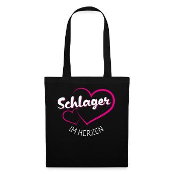 Schlager in the heart - Tote Bag - black - Front