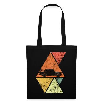 Voitures anciennes - Sac en tissu - noir - Devant
