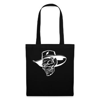 cowboy skull - Tote Bag - black - Front