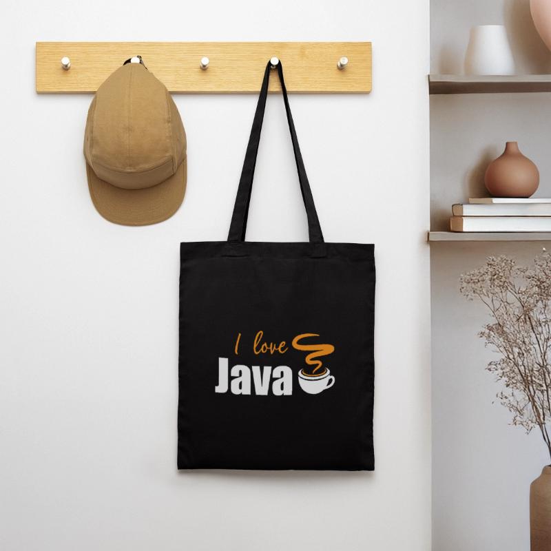 J'aime Java Sac en tissu