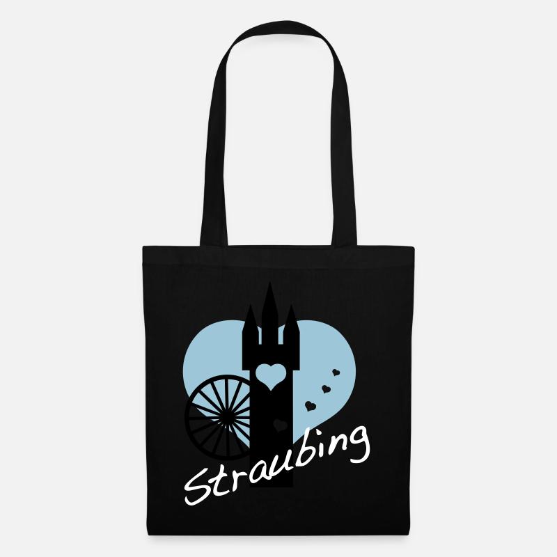 i love straubing - Stoffbeutel - Schwarz