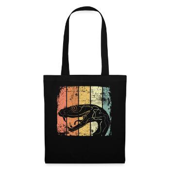 Serpent - Sac en tissu - noir - Devant