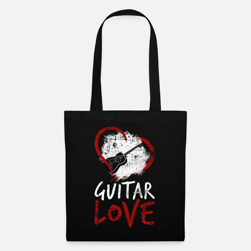 Gitarre - Stoffbeutel - Schwarz