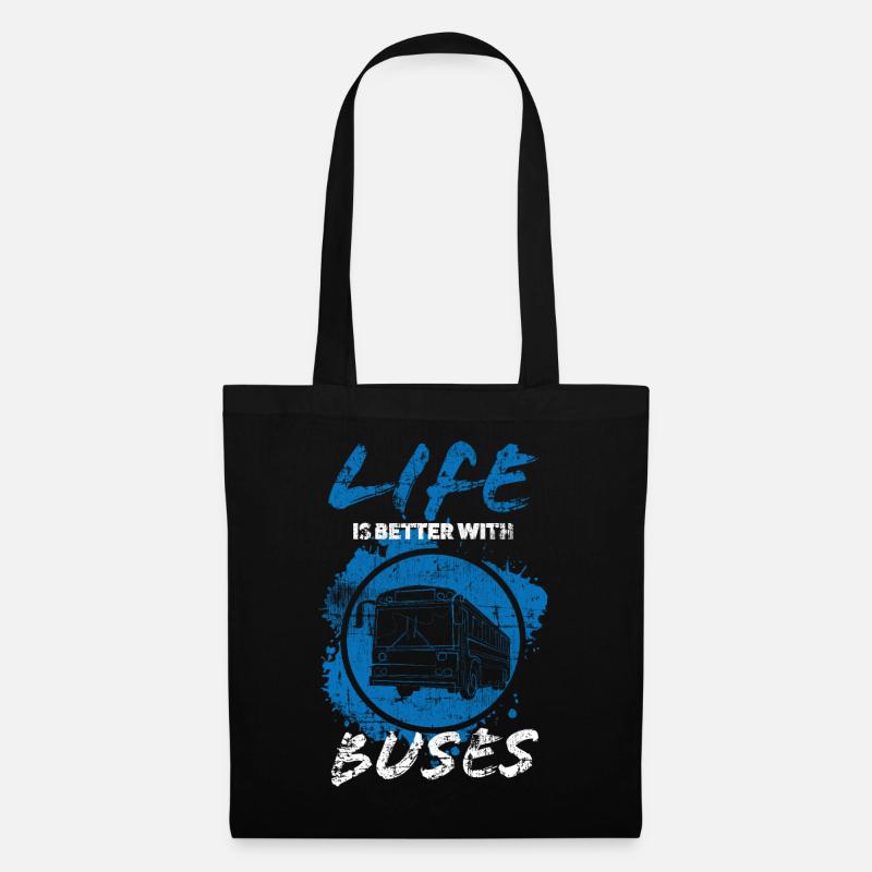 Bus driver bus - Tote Bag - black