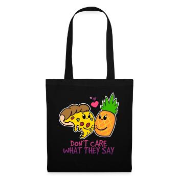 Pizza Hawaii - Sac en tissu - noir - Devant