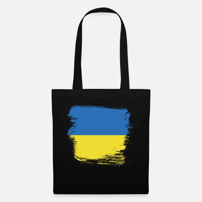 Ukraine - Stoffbeutel - Schwarz