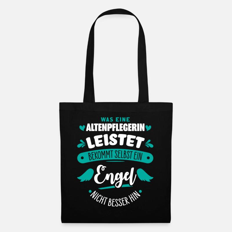 Altenpflegerin - Stoffbeutel - Schwarz