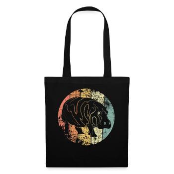 Hippopotamus - Tote Bag - black - Front