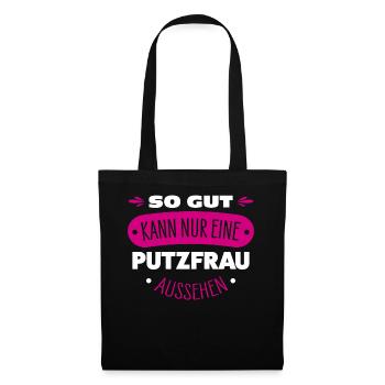 Cleaning lady saying - Tote Bag - black - Front