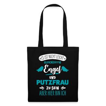 Putzfrau - Stoffbeutel - Schwarz - Vorne