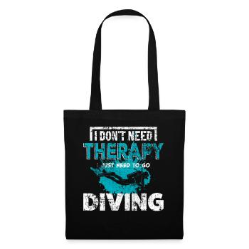 Diver - Tote Bag - black - Front