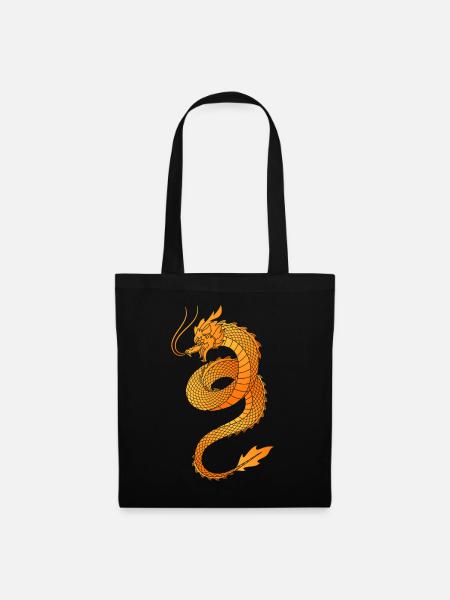 dragon - Sac en tissu - noir