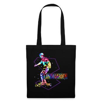 Longboard Polygone - Sac en tissu - noir - Devant