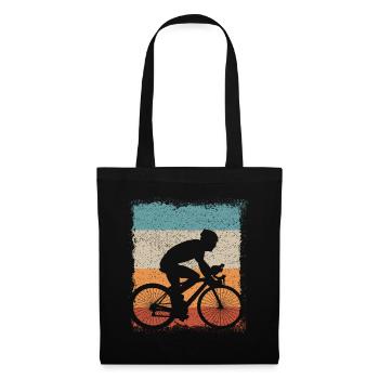 Cycling / Bicycle / Road Bike - Tote Bag - black - Front