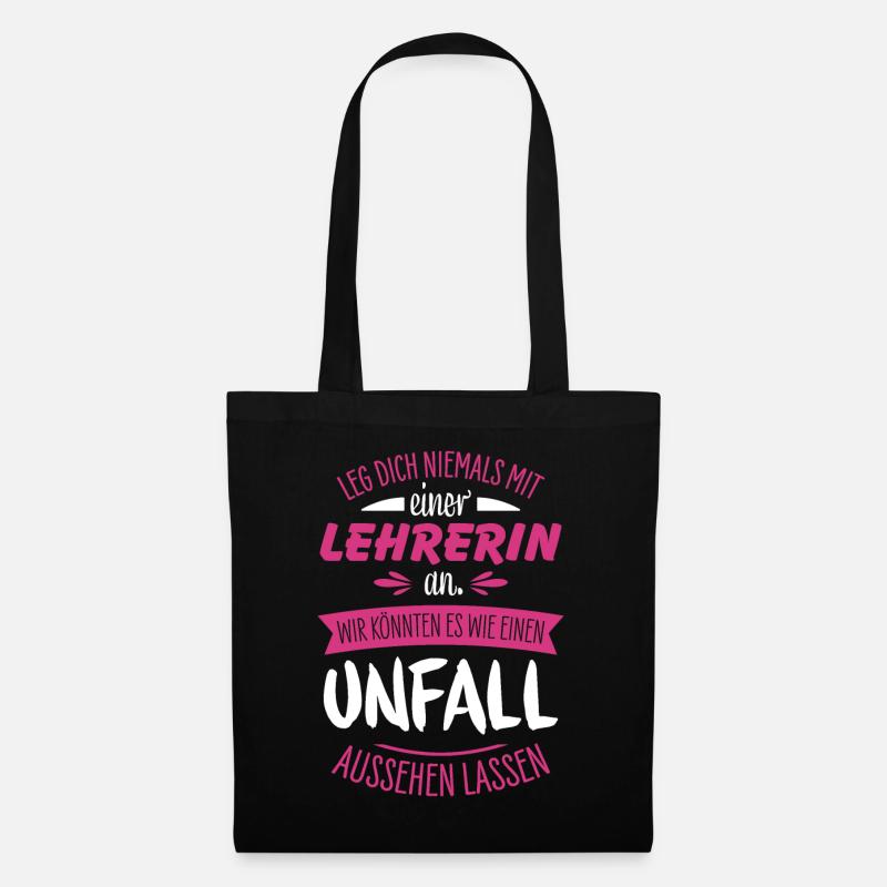 Lehrerin - Stoffbeutel - Schwarz