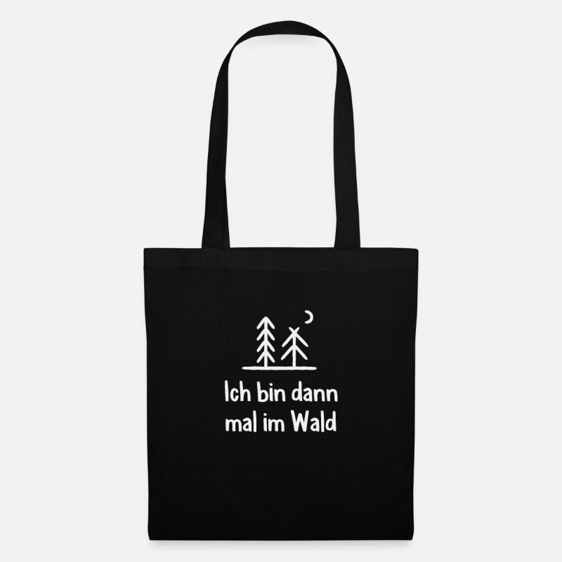 Wald Waldarbeiter Holzfäller - Stoffbeutel - Schwarz