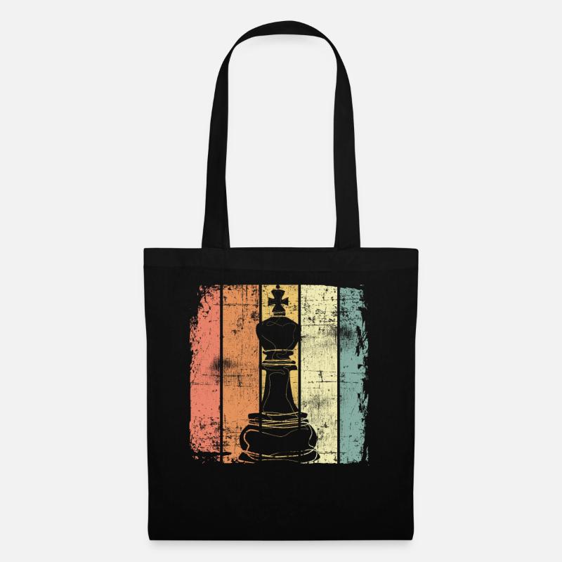 Échecs - Sac en tissu - noir