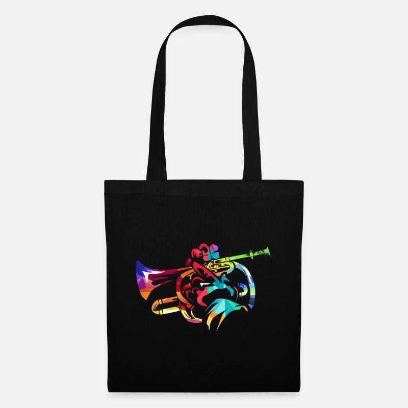 cornet à pistons - Sac en tissu - noir