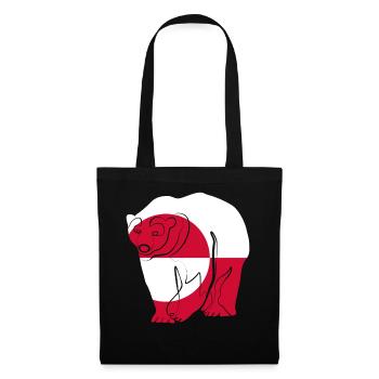 Groenland - Sac en tissu - noir - Devant