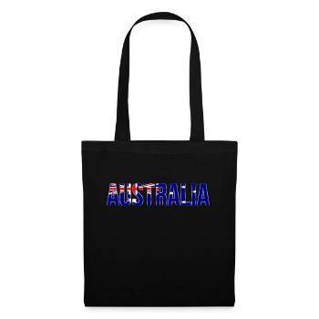 Australia Flag Font Design - Tote Bag - black - Front